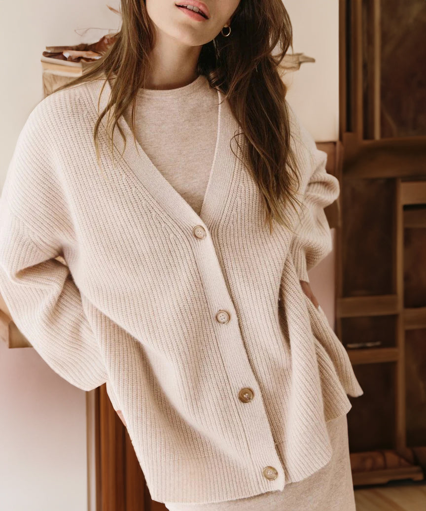 Cashmere cocoon vest