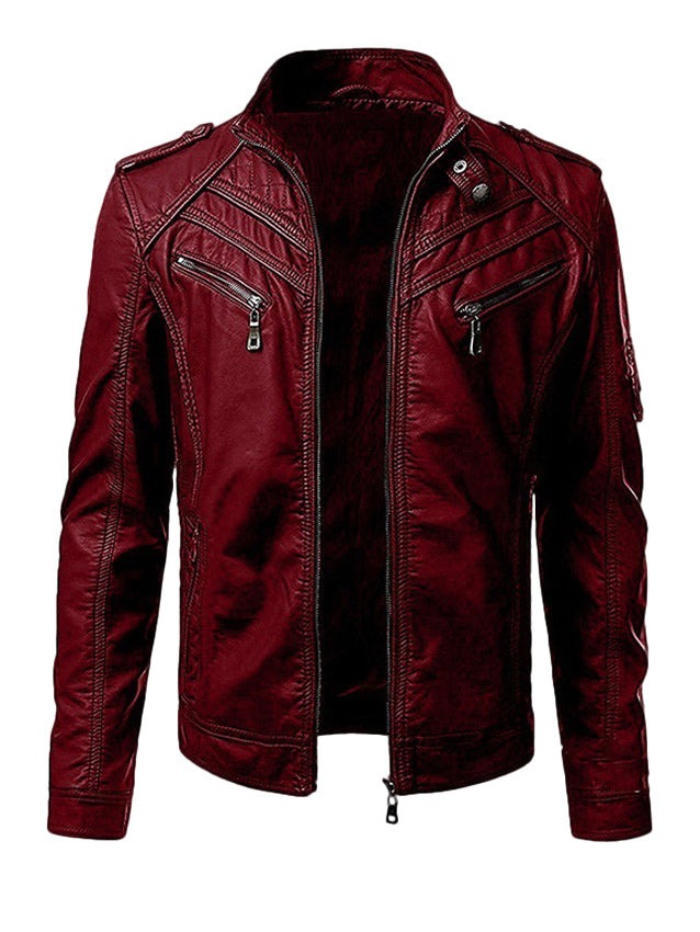 Leather jacket for men