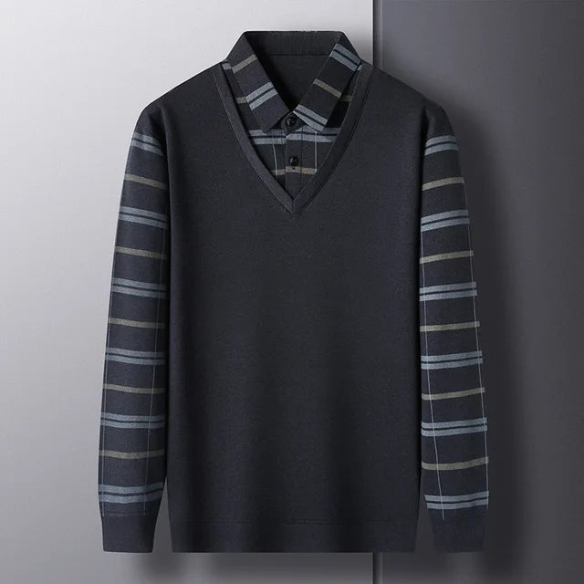 Leopold striped two-piece men's sweater