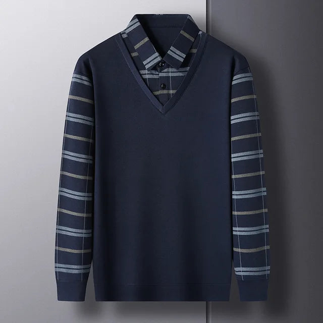 Leopold striped two-piece men's sweater