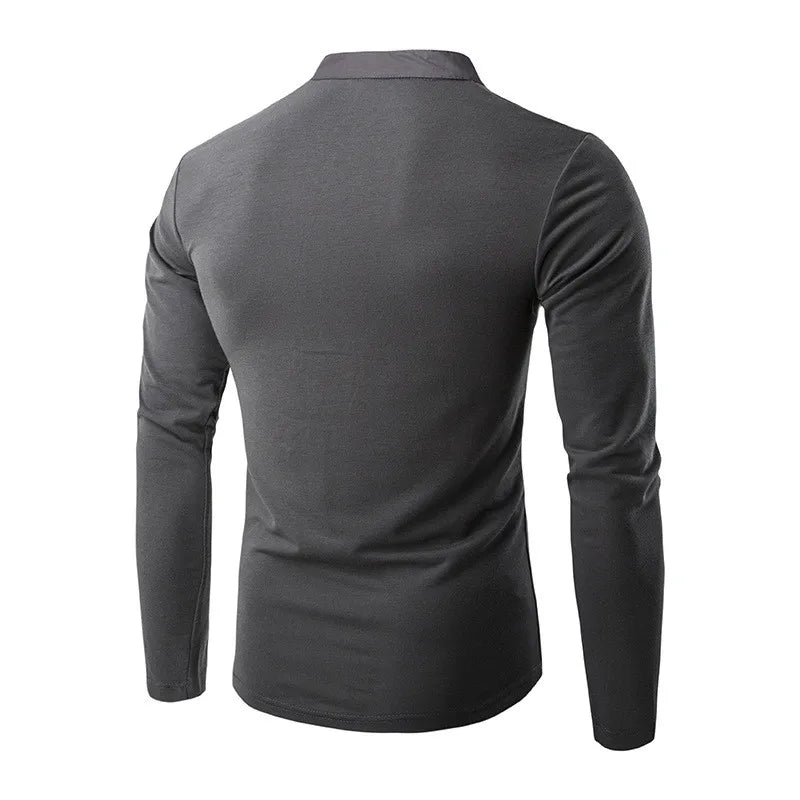 Long sleeve T-shirt with buttons