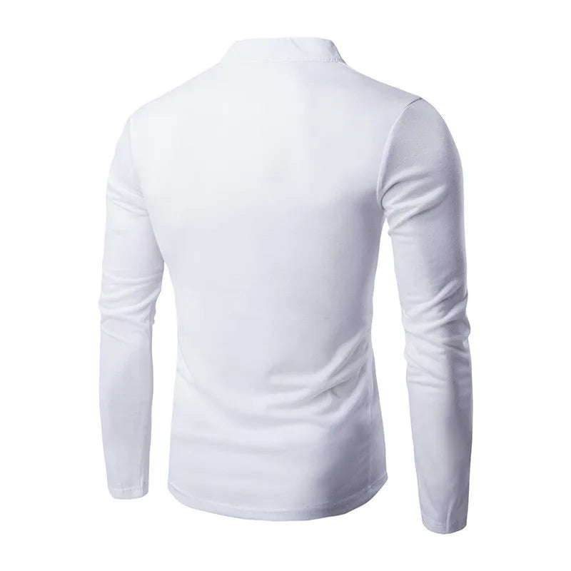 Long sleeve T-shirt with buttons