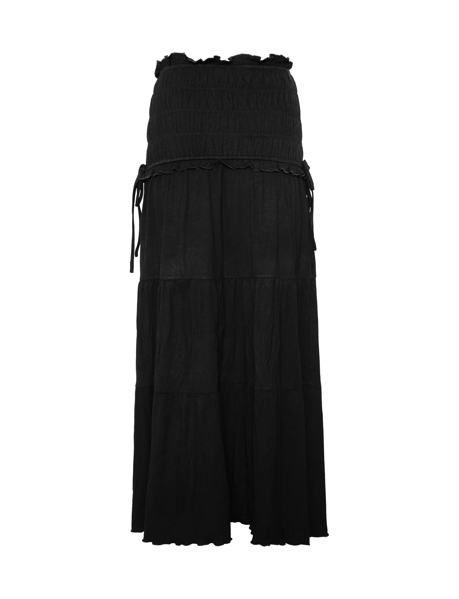 Textured twist top with maxi skirt