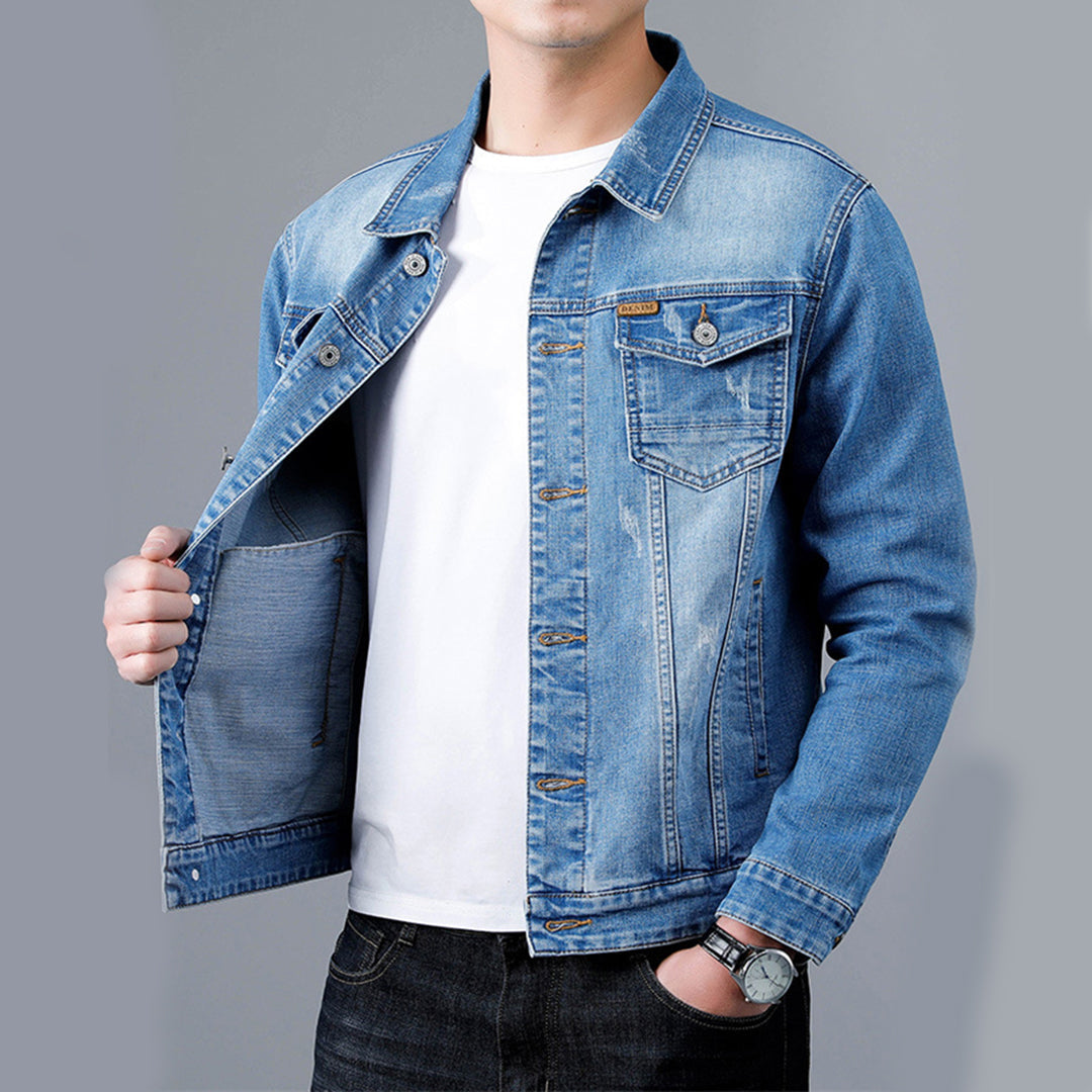 Casual denim jacket for men