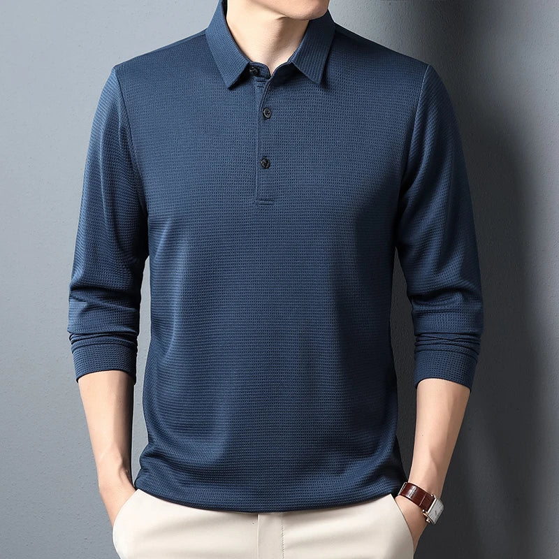 Long sleeve polo shirt