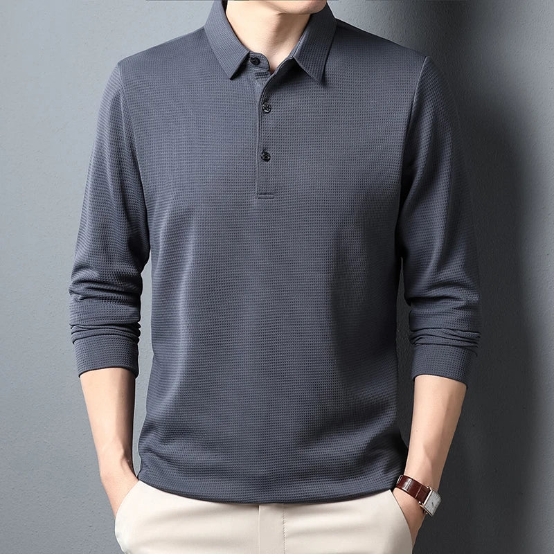 Long sleeve polo shirt