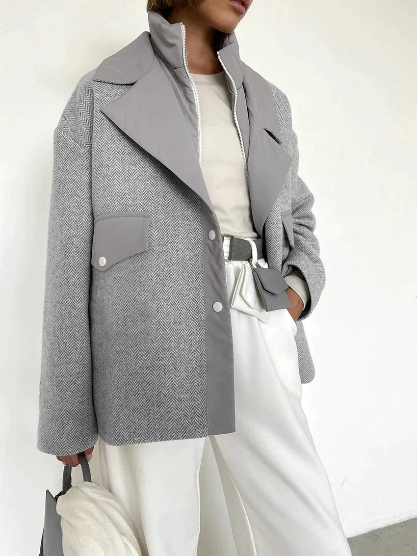 Gray wool coat