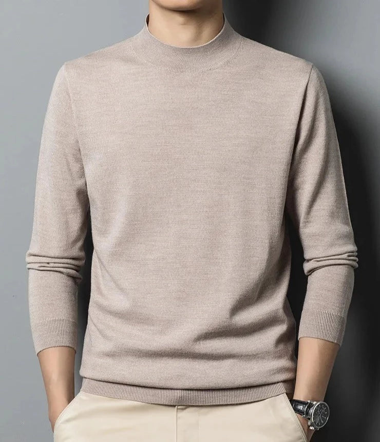 Long sleeve crew neck sweater for men