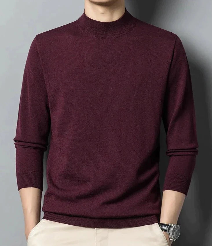 Long sleeve crew neck sweater for men