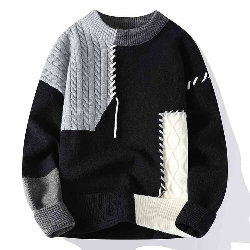 Retro mixed sweater