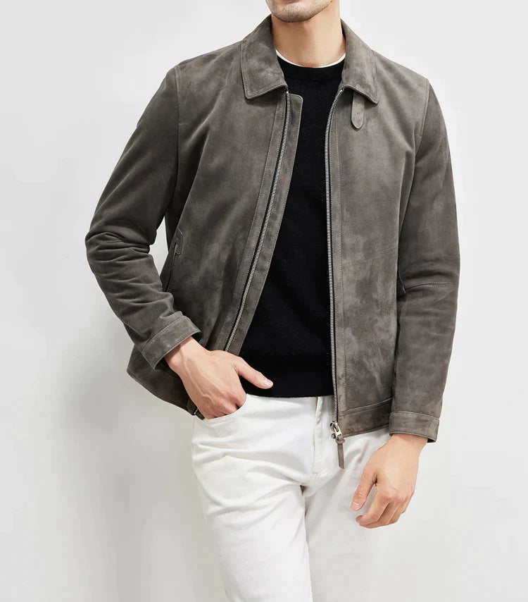 Light luxury leather jacket