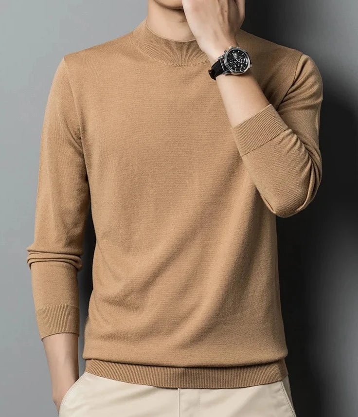 Long sleeve crew neck sweater for men