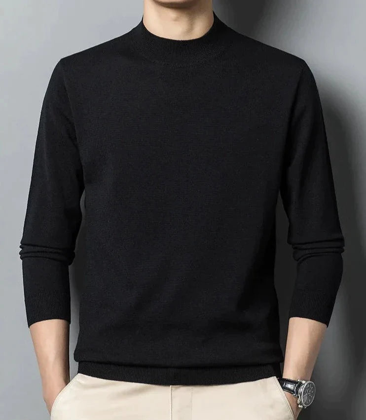 Long sleeve crew neck sweater for men