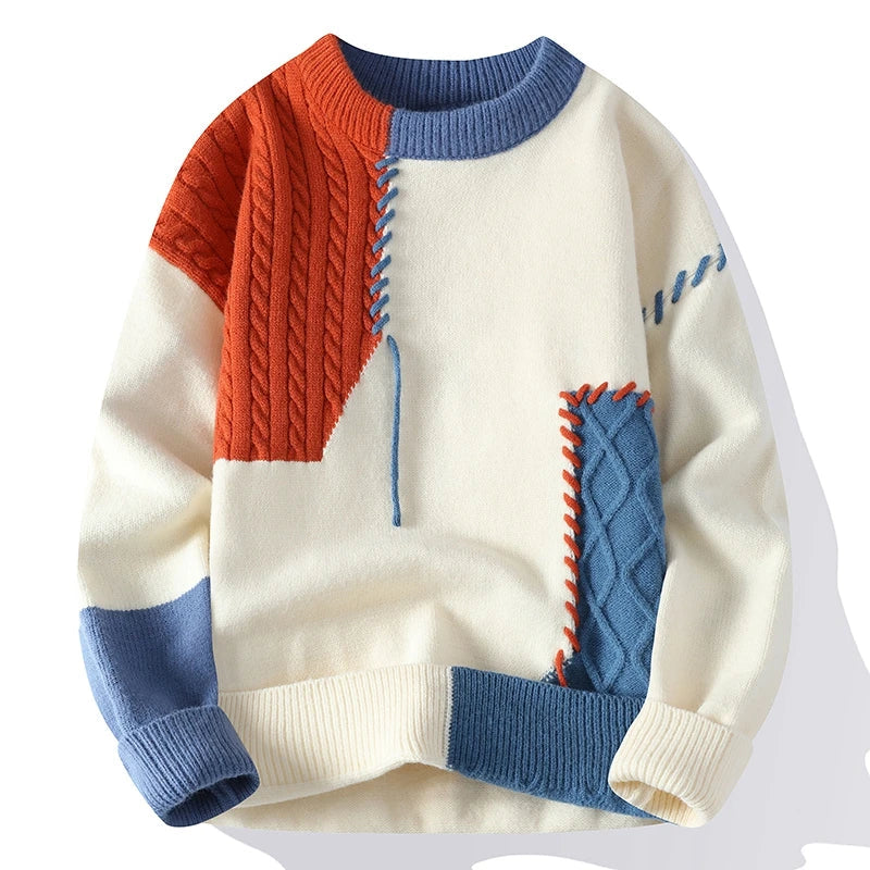 Retro mixed sweater