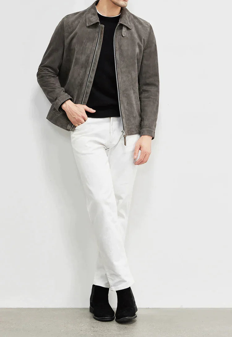 Light luxury leather jacket