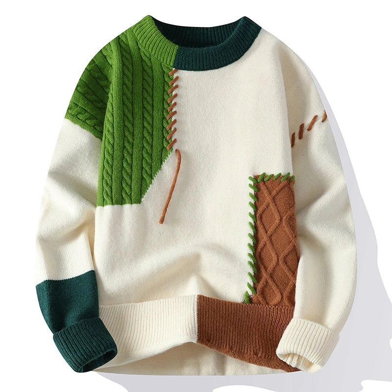 Retro mixed sweater