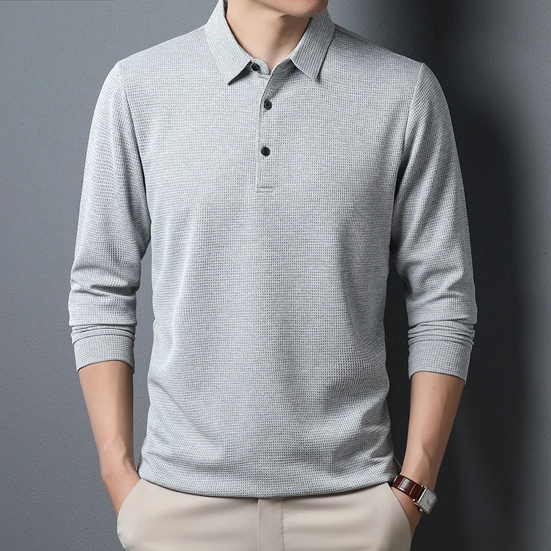 Long sleeve polo shirt