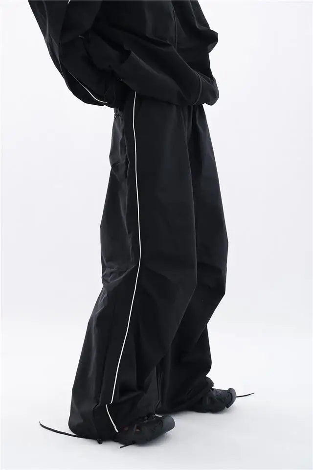 Oversized sporty black tracksuit