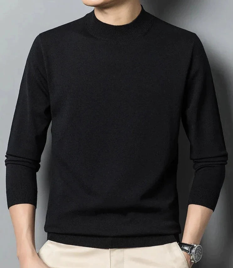 Long sleeve crew neck sweater for men