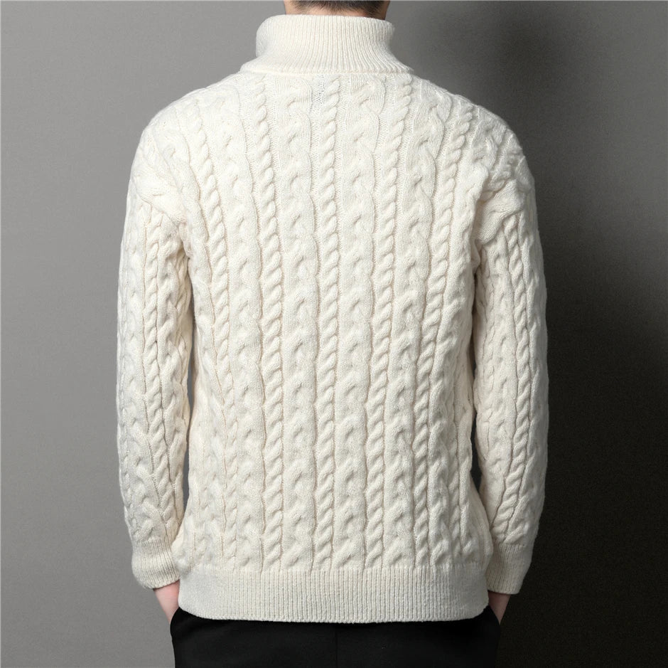 Knitted warm cardigan