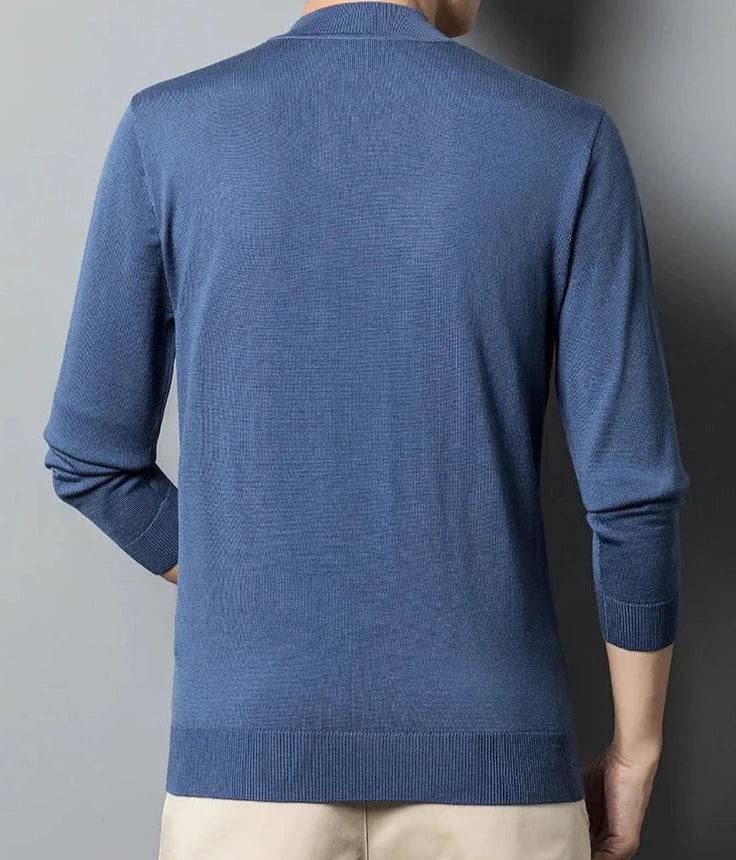 Long sleeve crew neck sweater for men