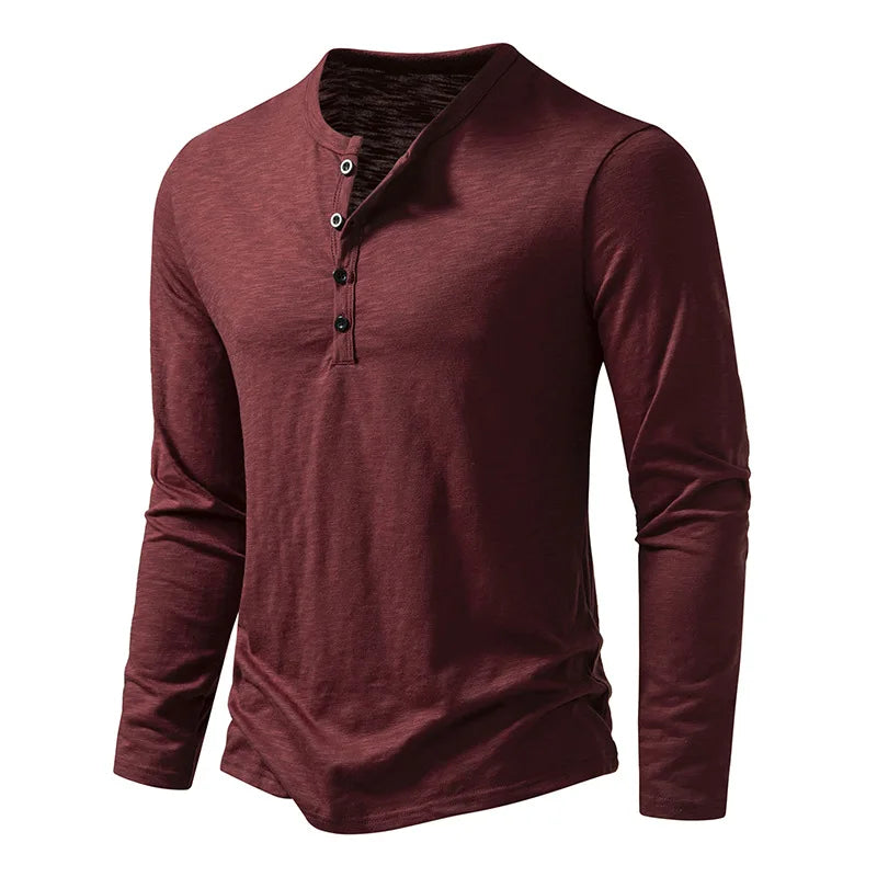 Casual shirt with long sleeves and buttons