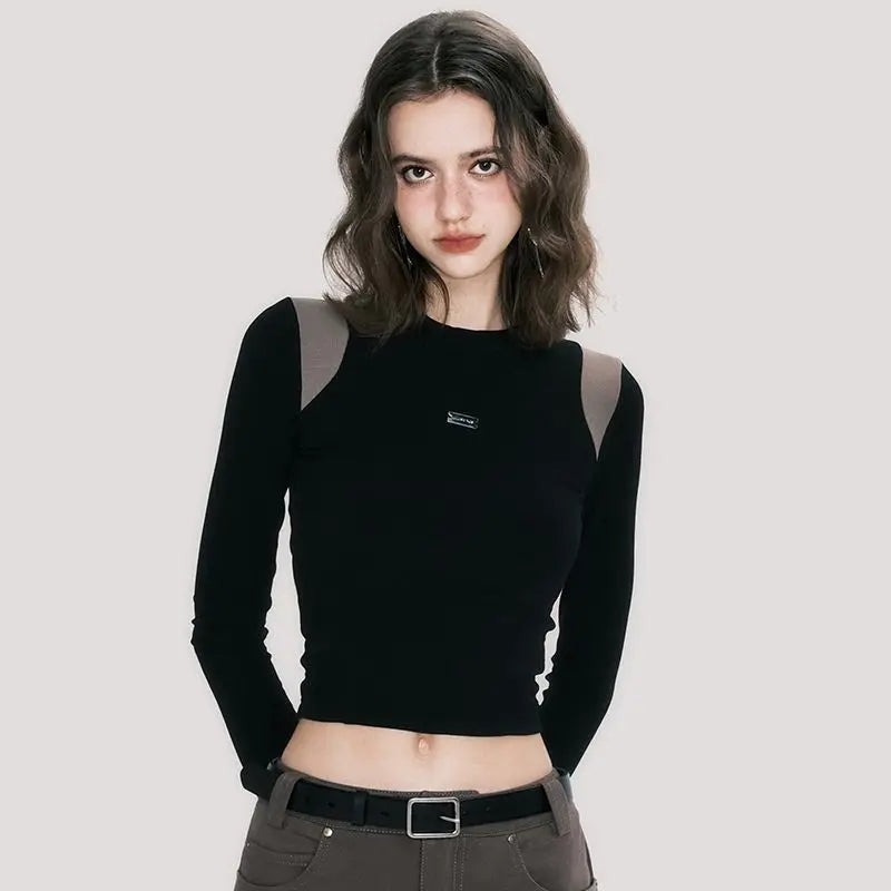 Black top with long sleeves