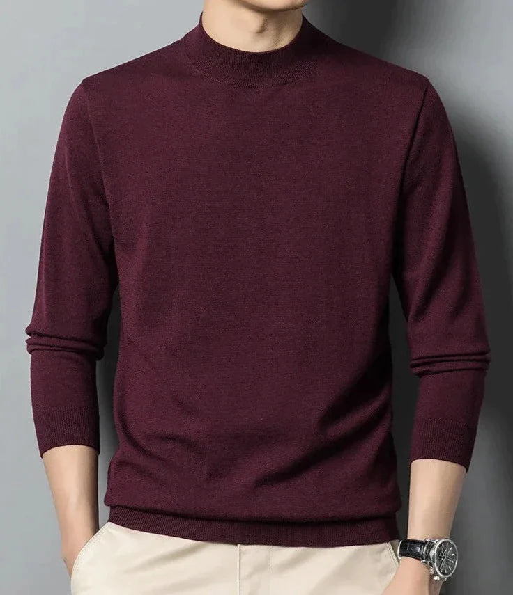 Long sleeve crew neck sweater for men