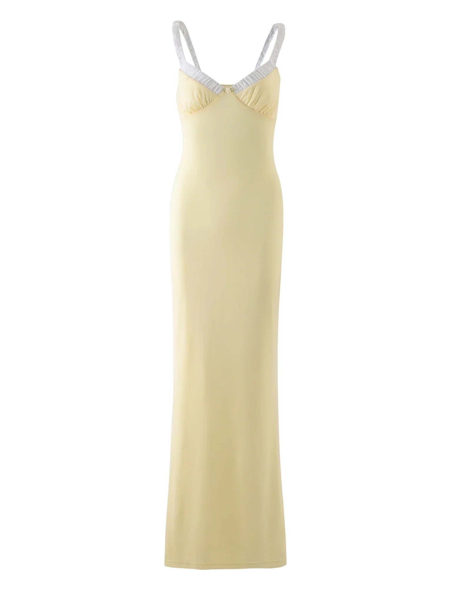 Lemon yellow elegant dress