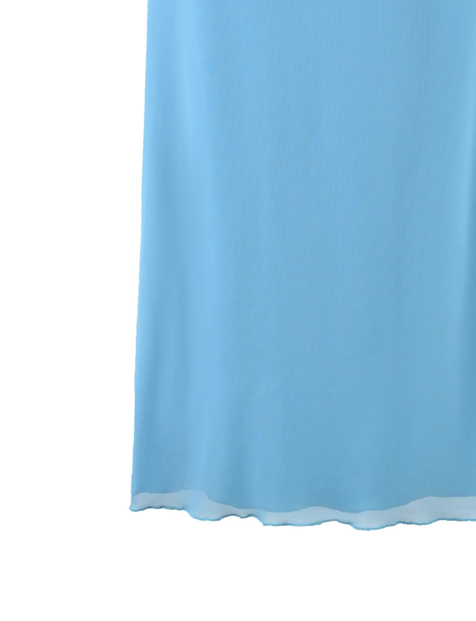 Elegant translucent top with skirt