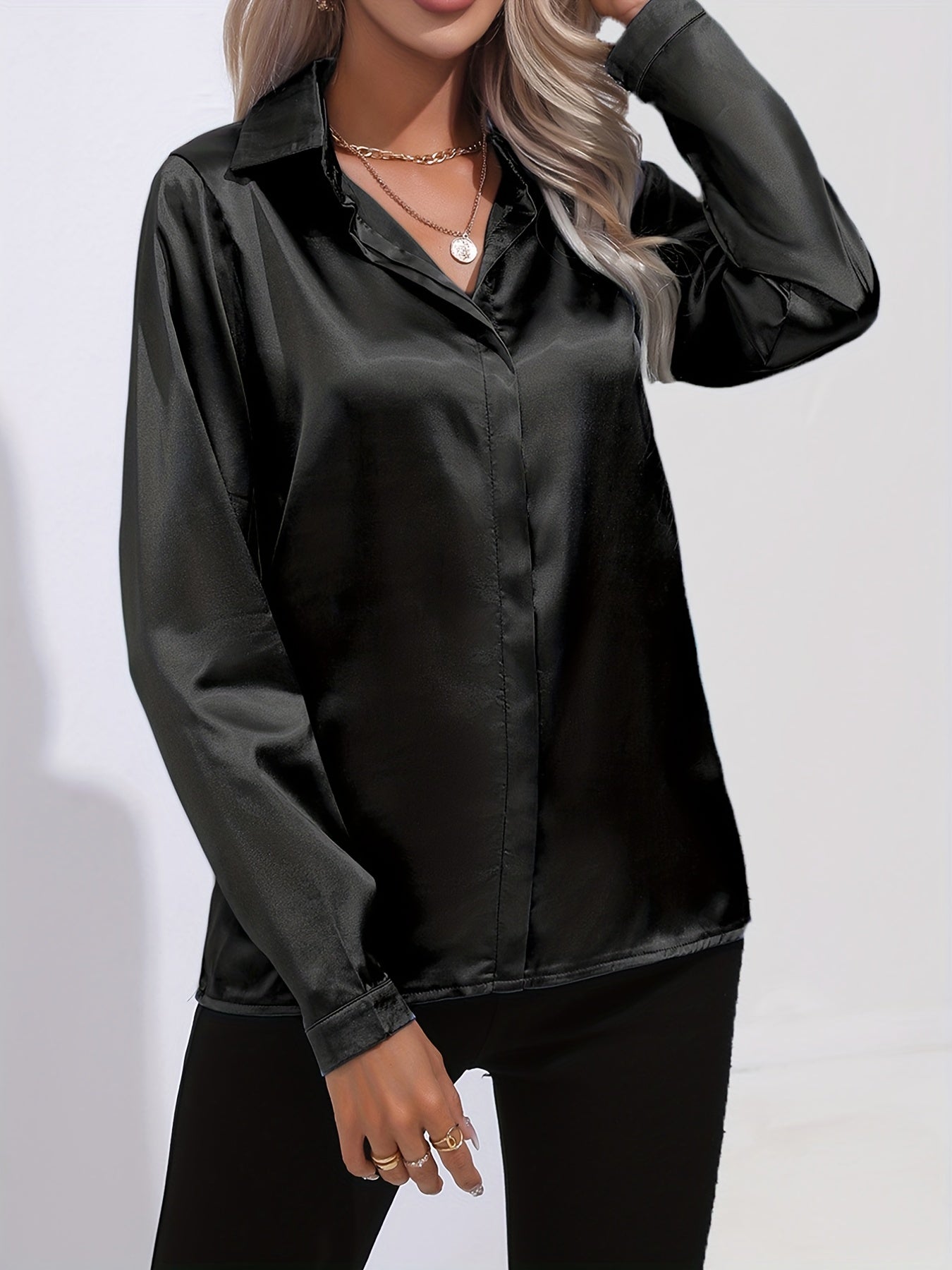 Elegant satin blouse