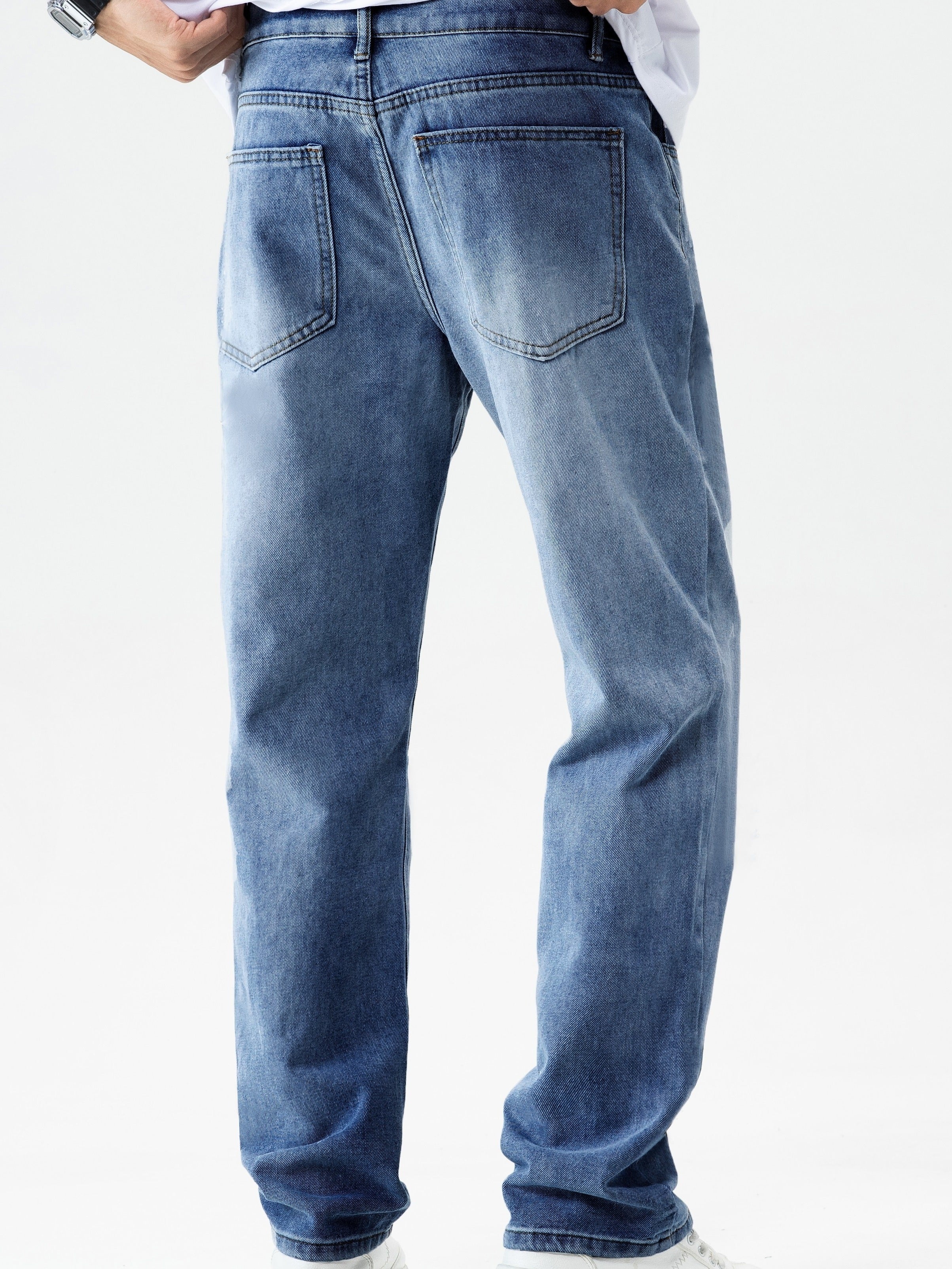 Straight leg jeans for men