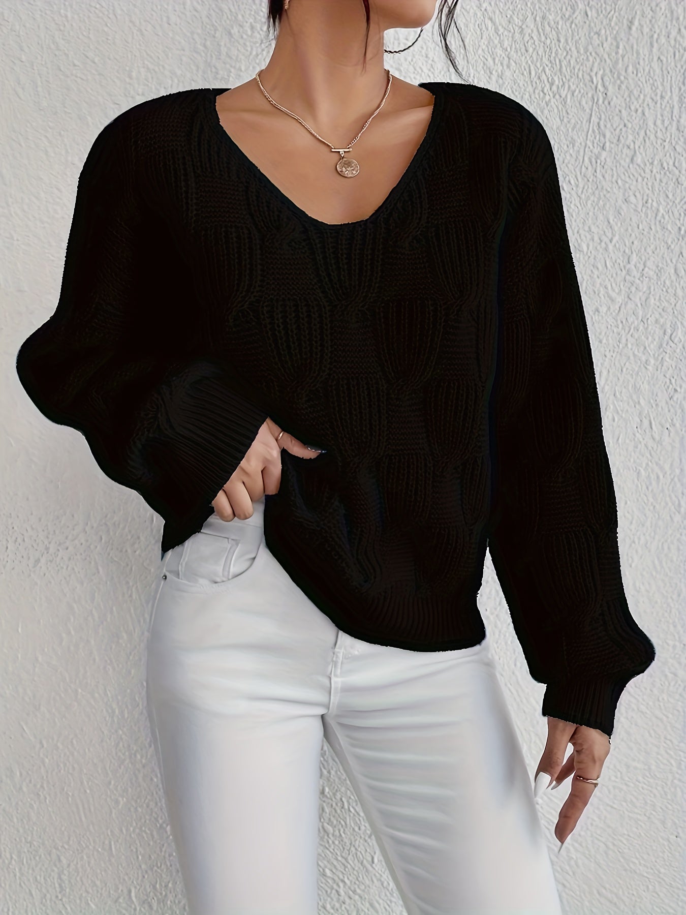 V-neck sweater