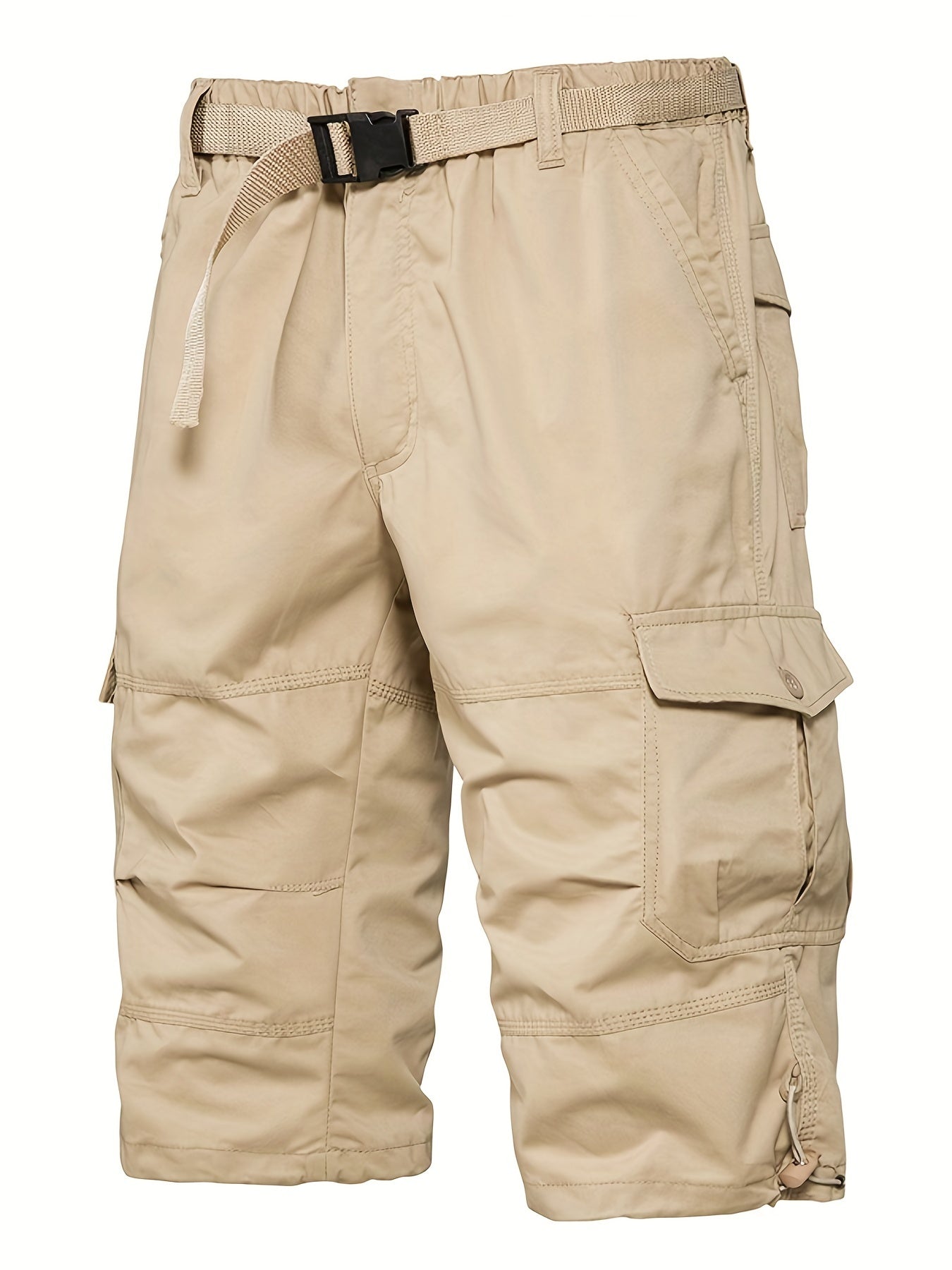 Casual cargo capri shorts for men in street style