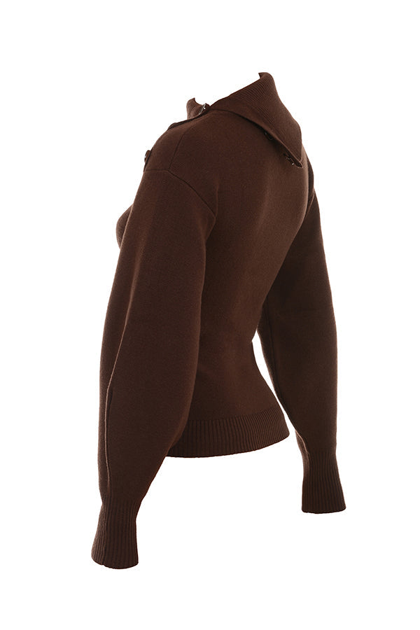 Cashmere blend sweater with trousers