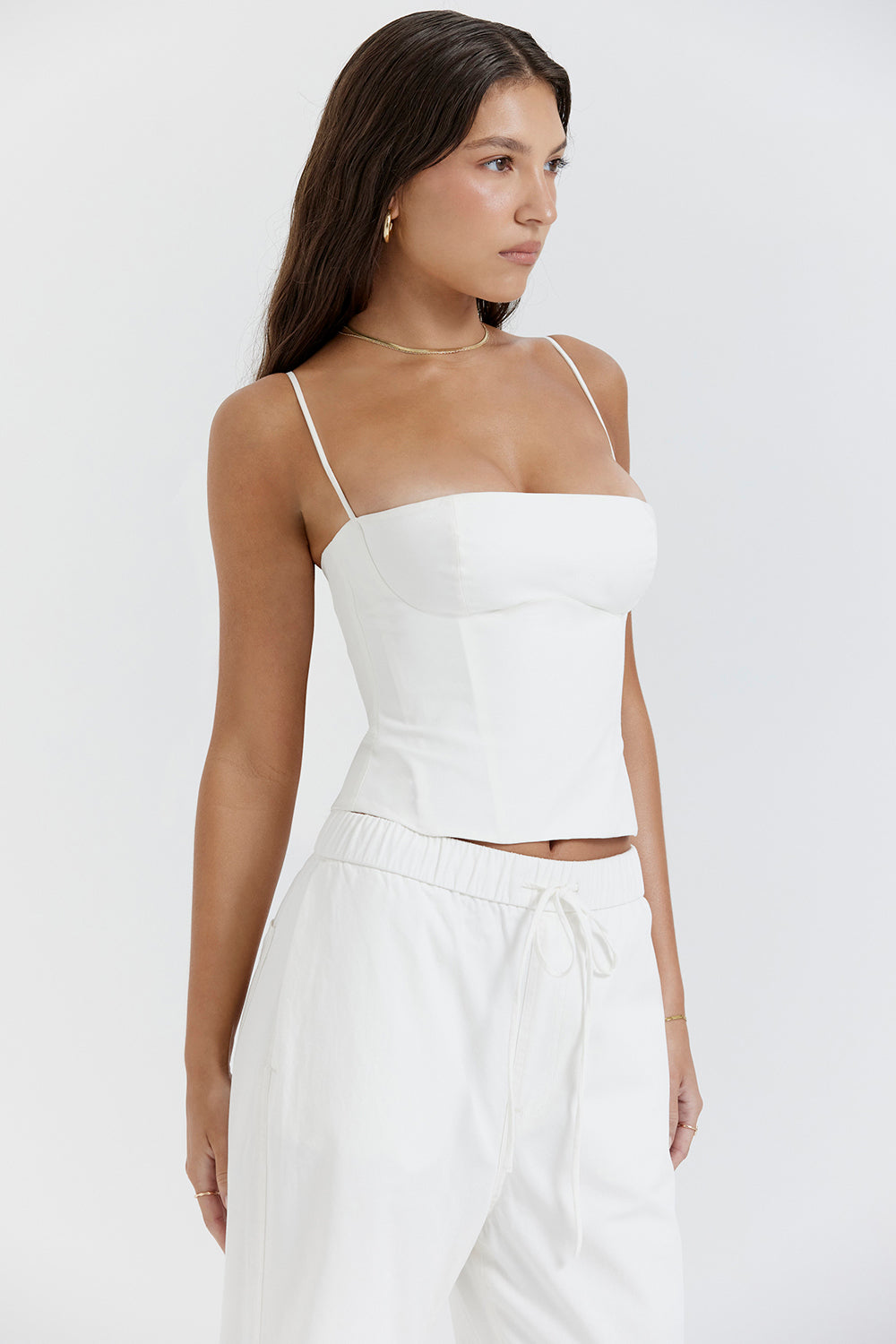 Elegant structured corset with pants