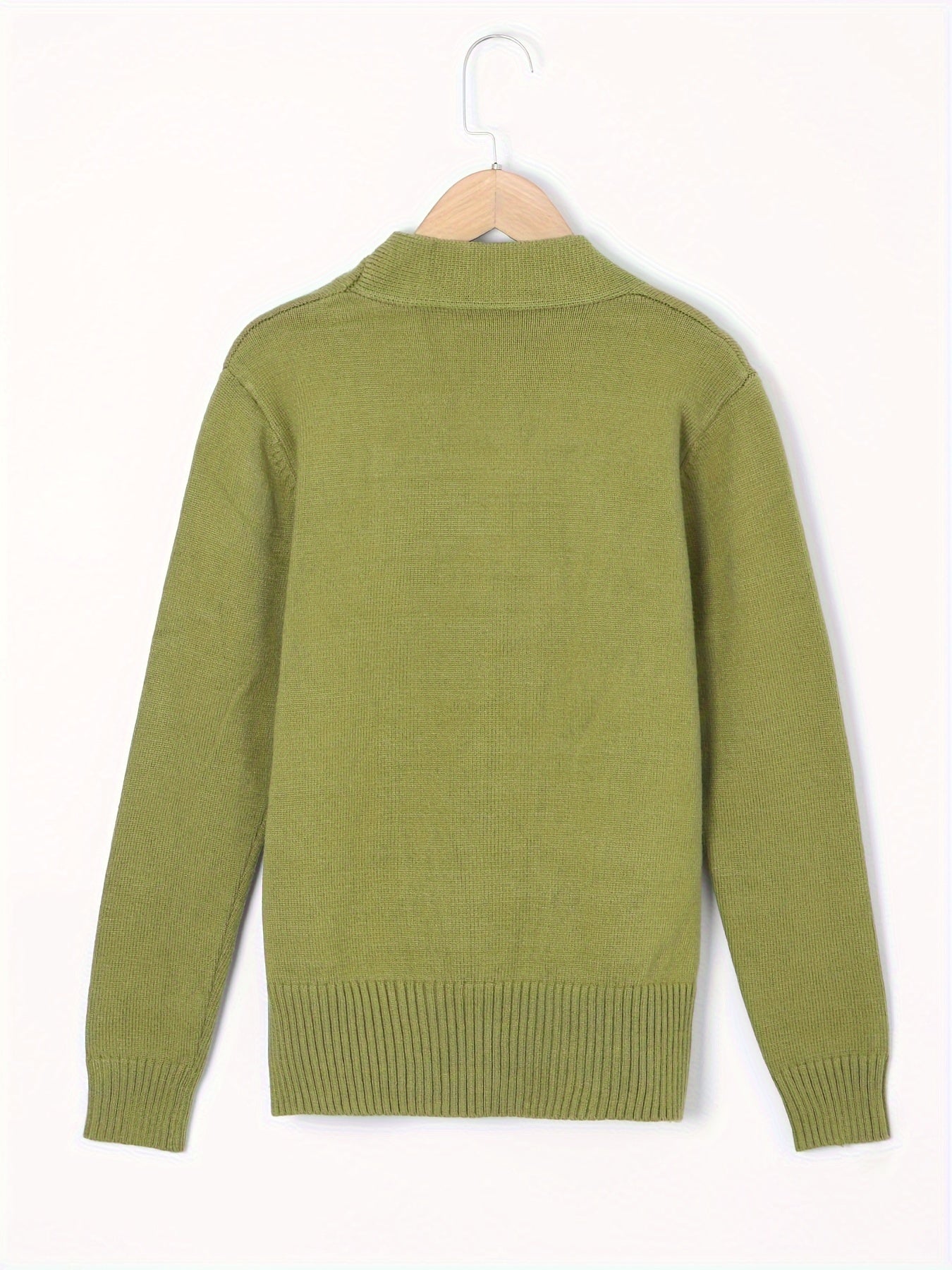 Versatile rib knit sweater for women