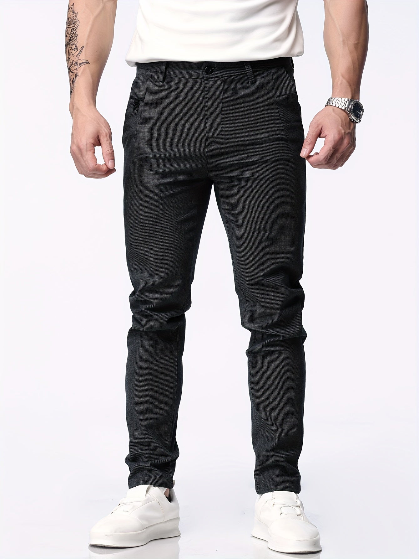 Casual straight trousers for men