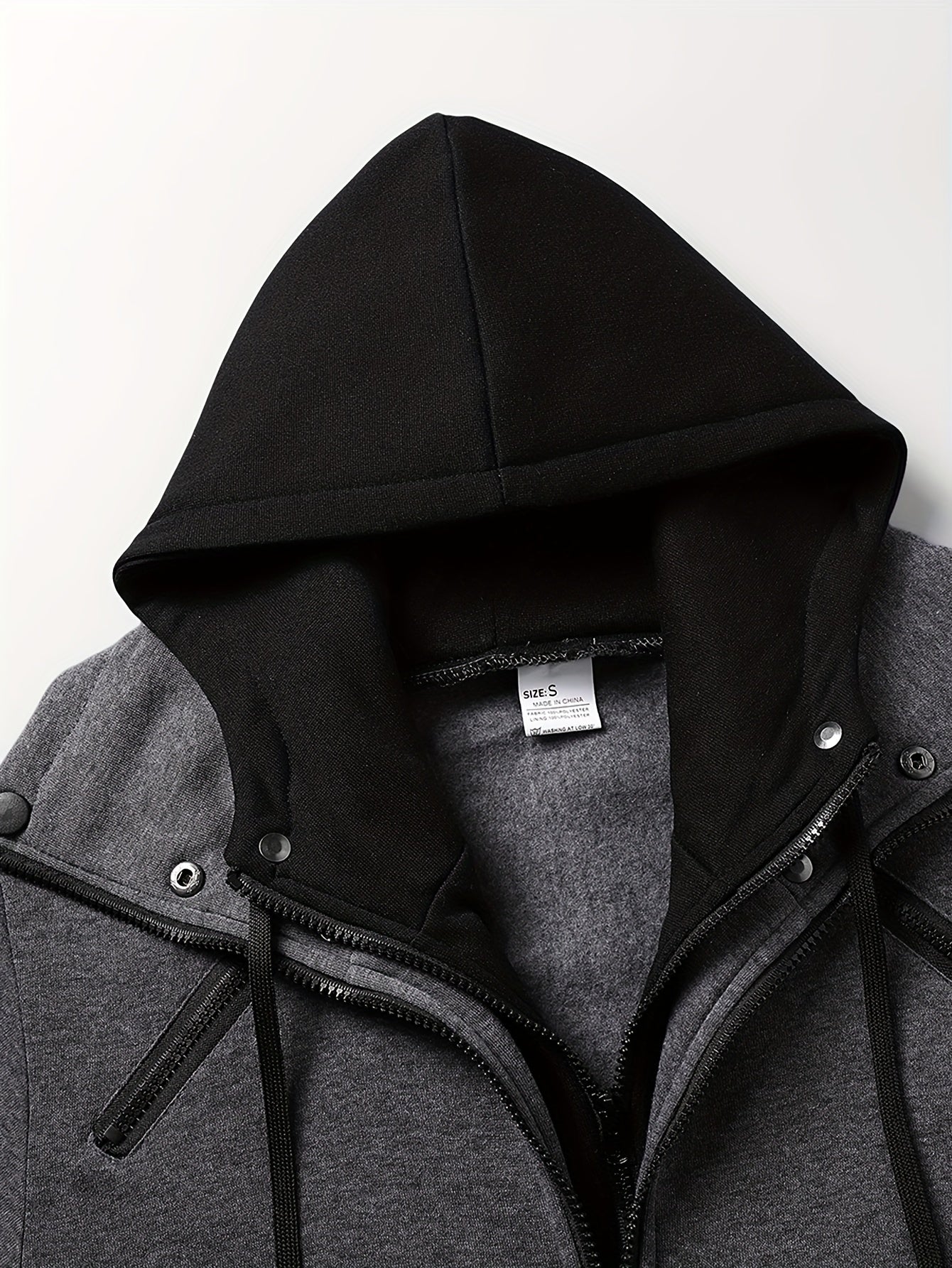 High collar hoodie