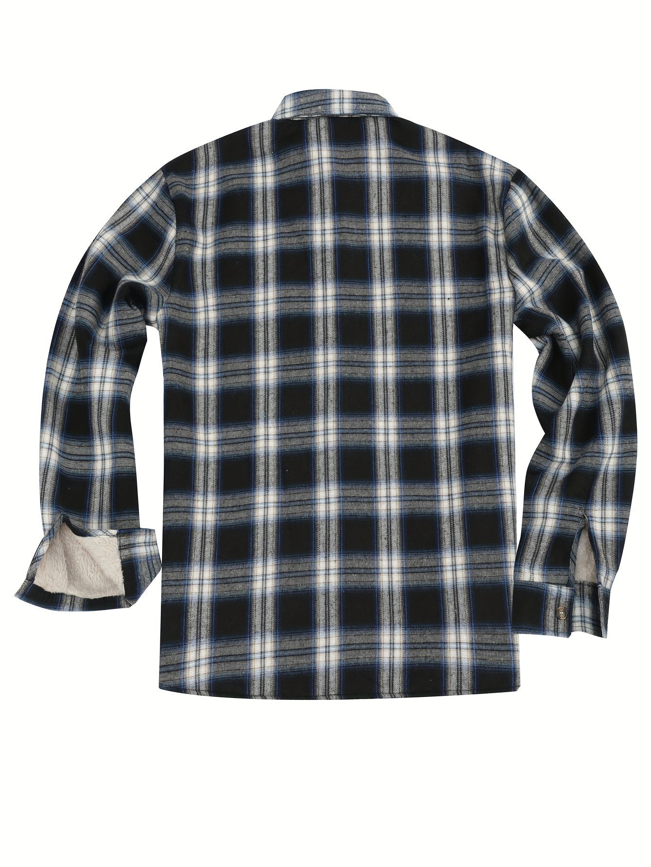 Retro fleece checked shirt