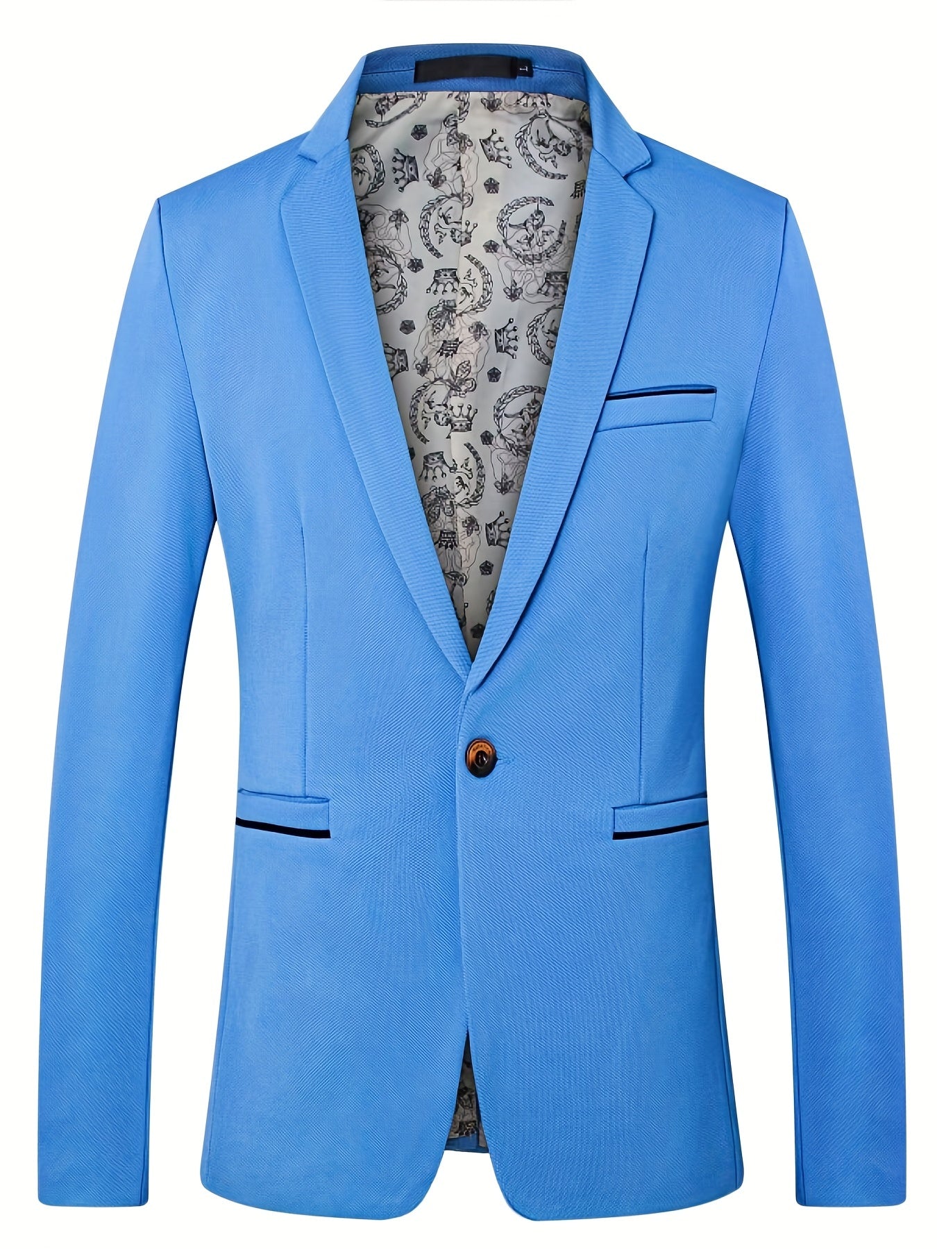 One button blazer