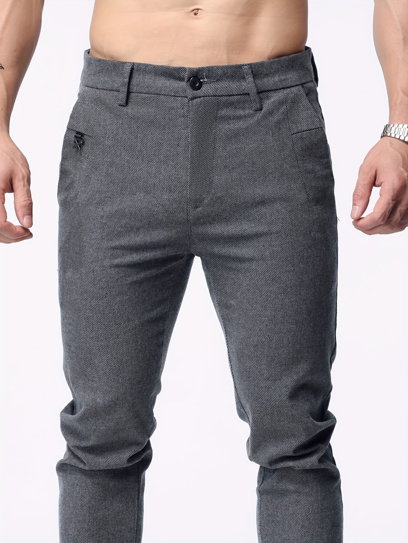 Casual straight trousers for men