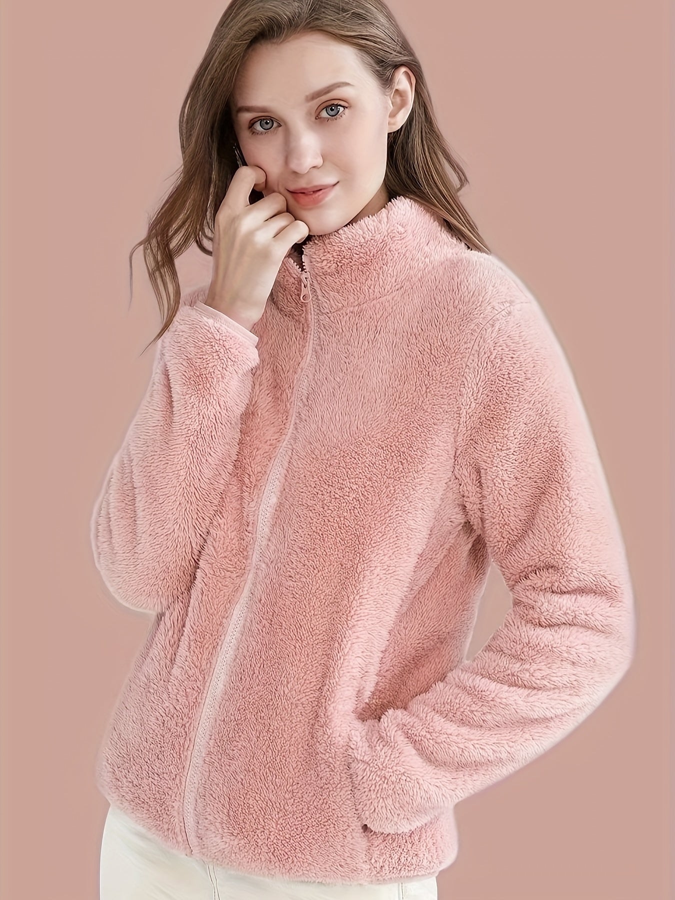 Soft pink sweatshirt