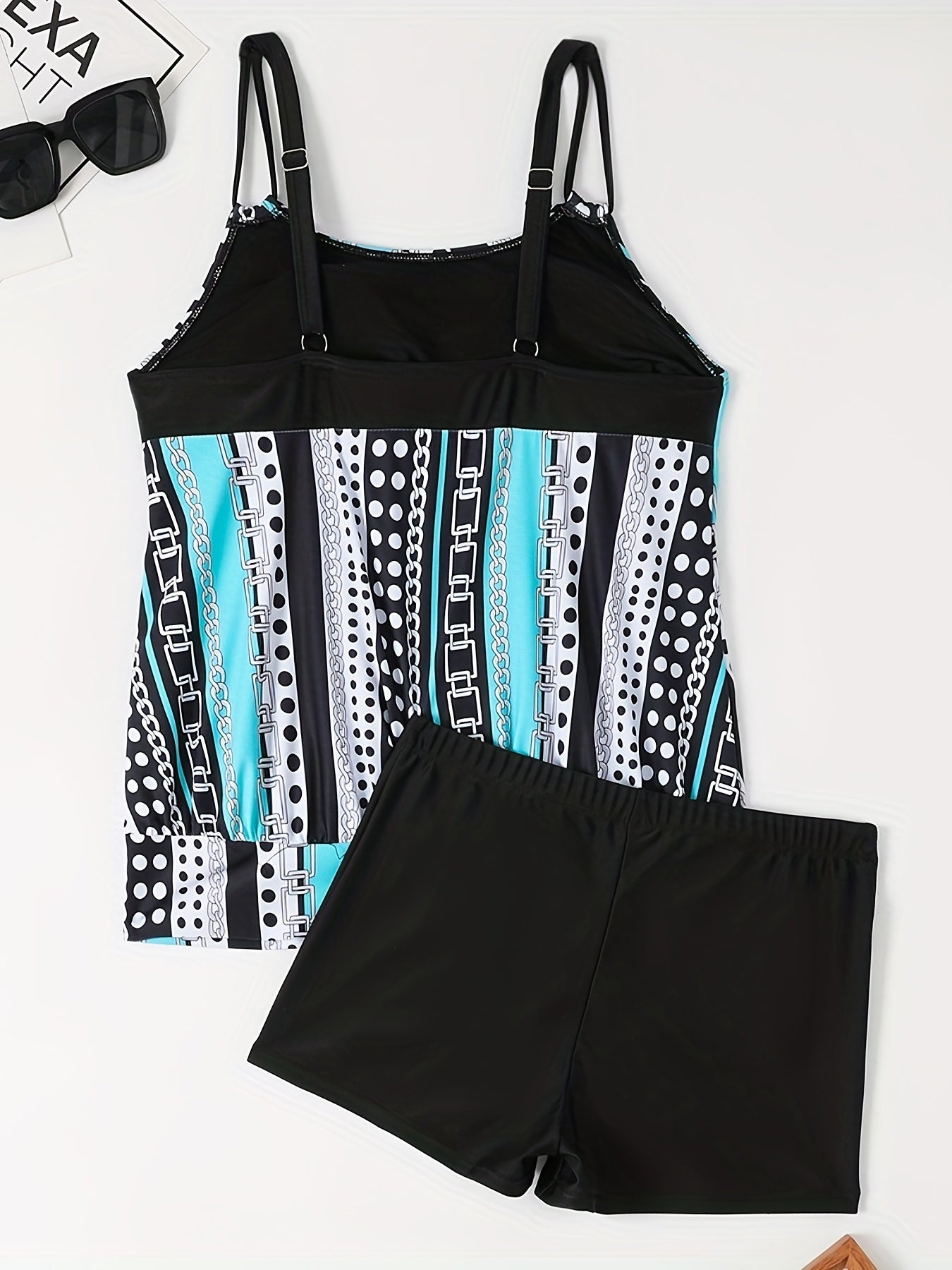 Tankini sets with stripes and dots