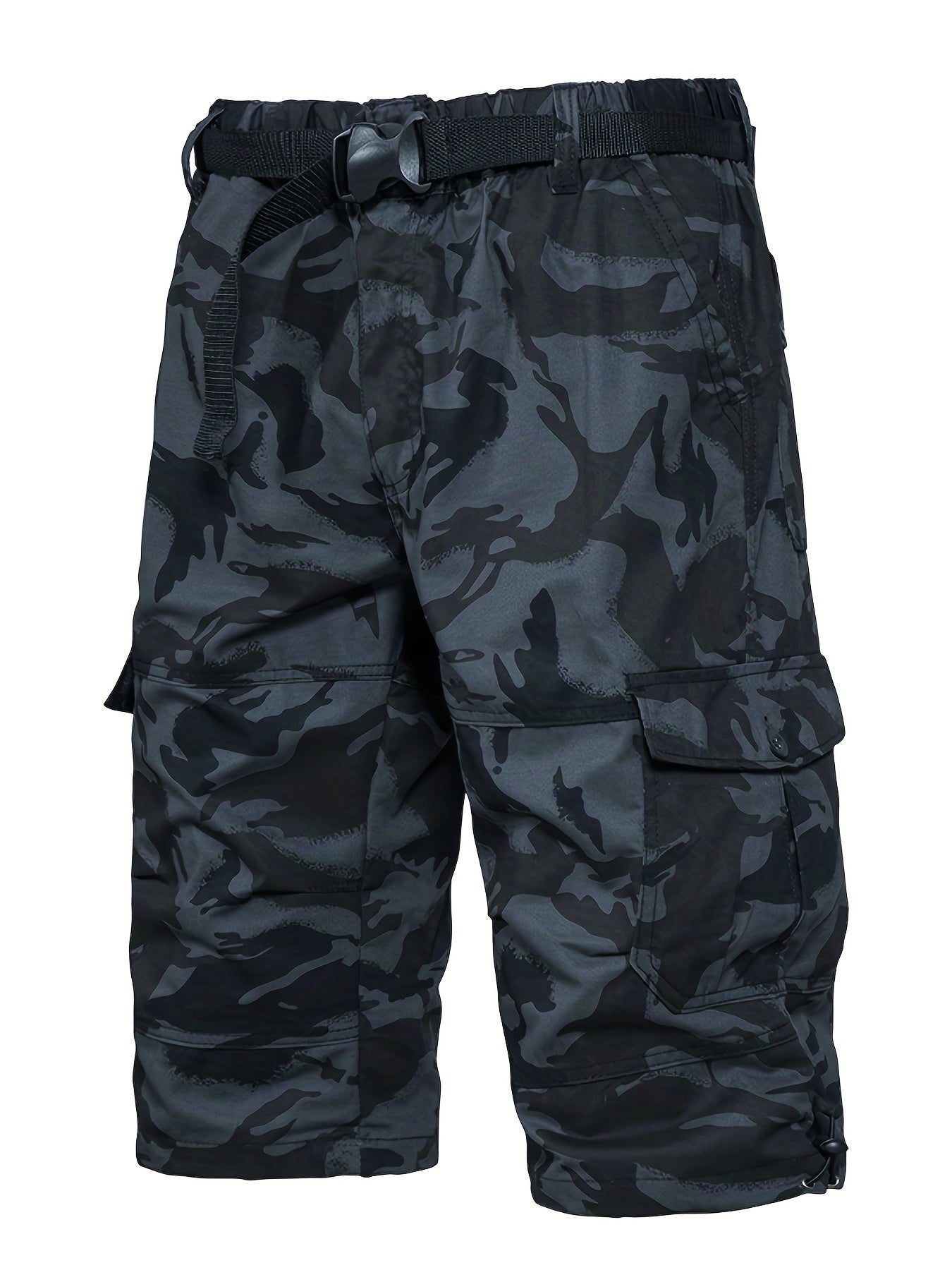 Casual cargo capri shorts for men in street style