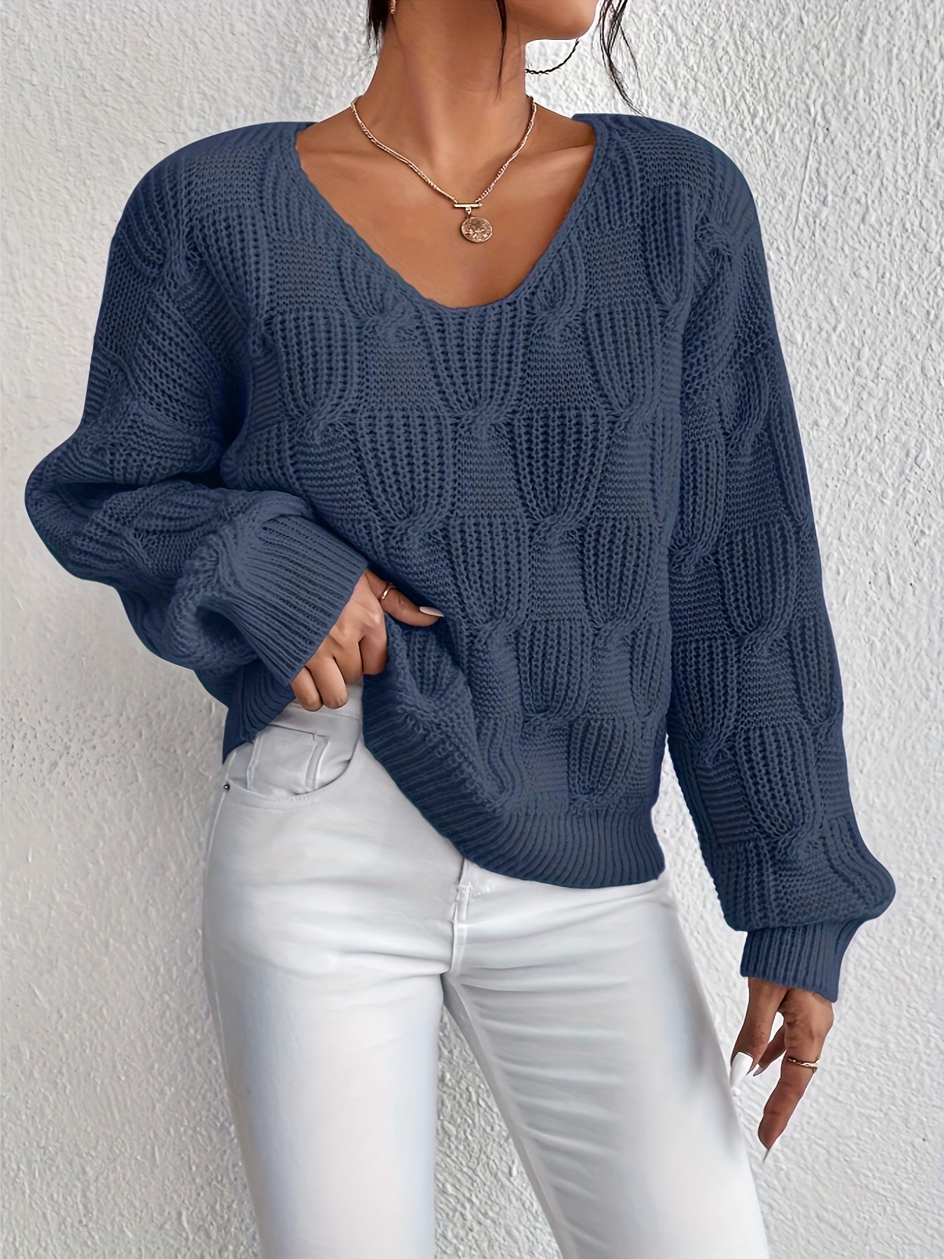 V-neck sweater