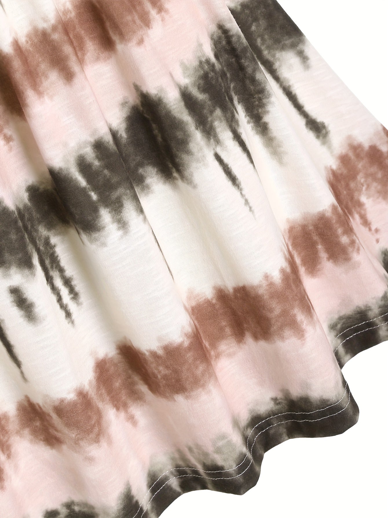 Dress with tie dye print