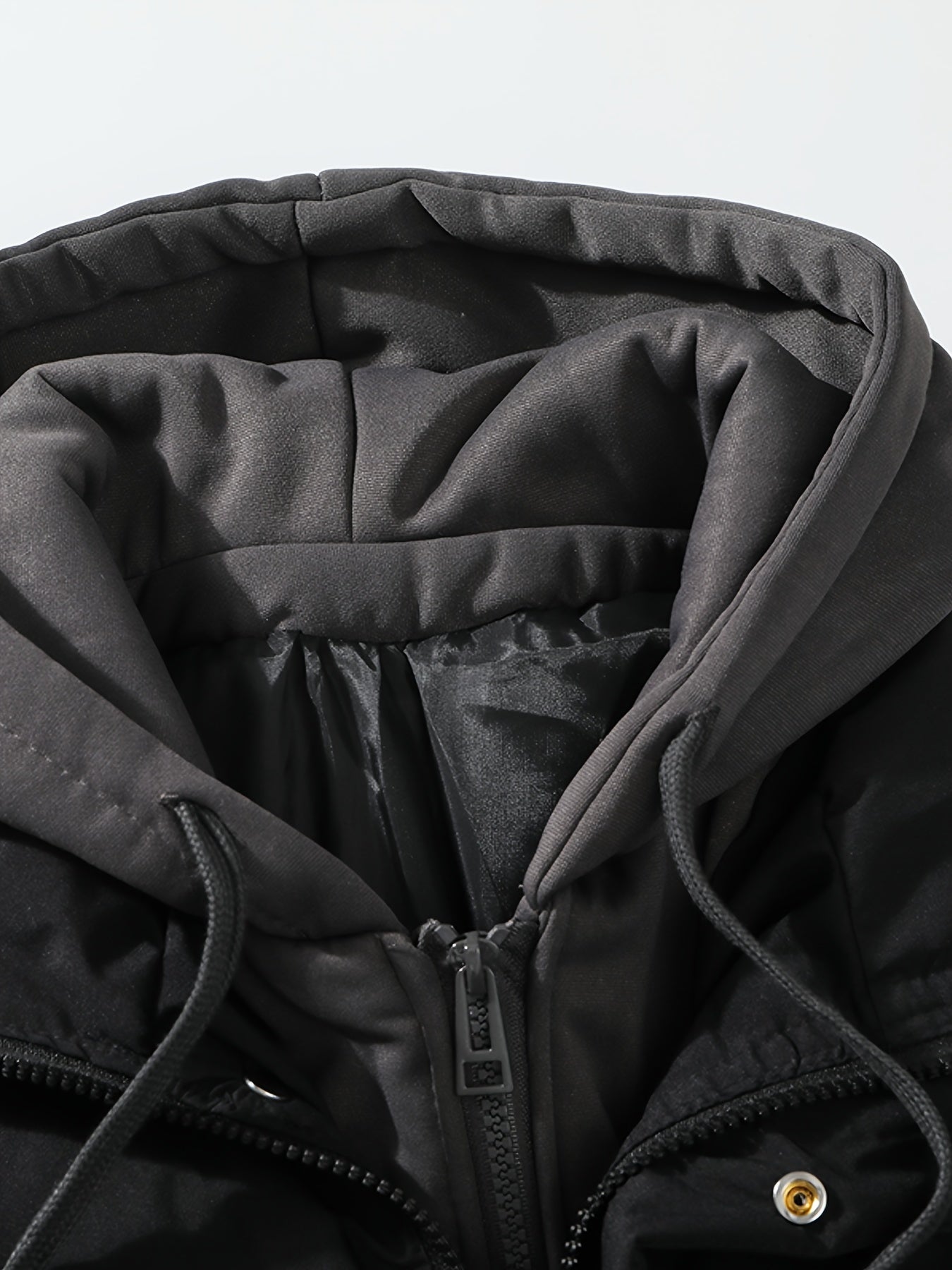 Warm padded jacket with hood