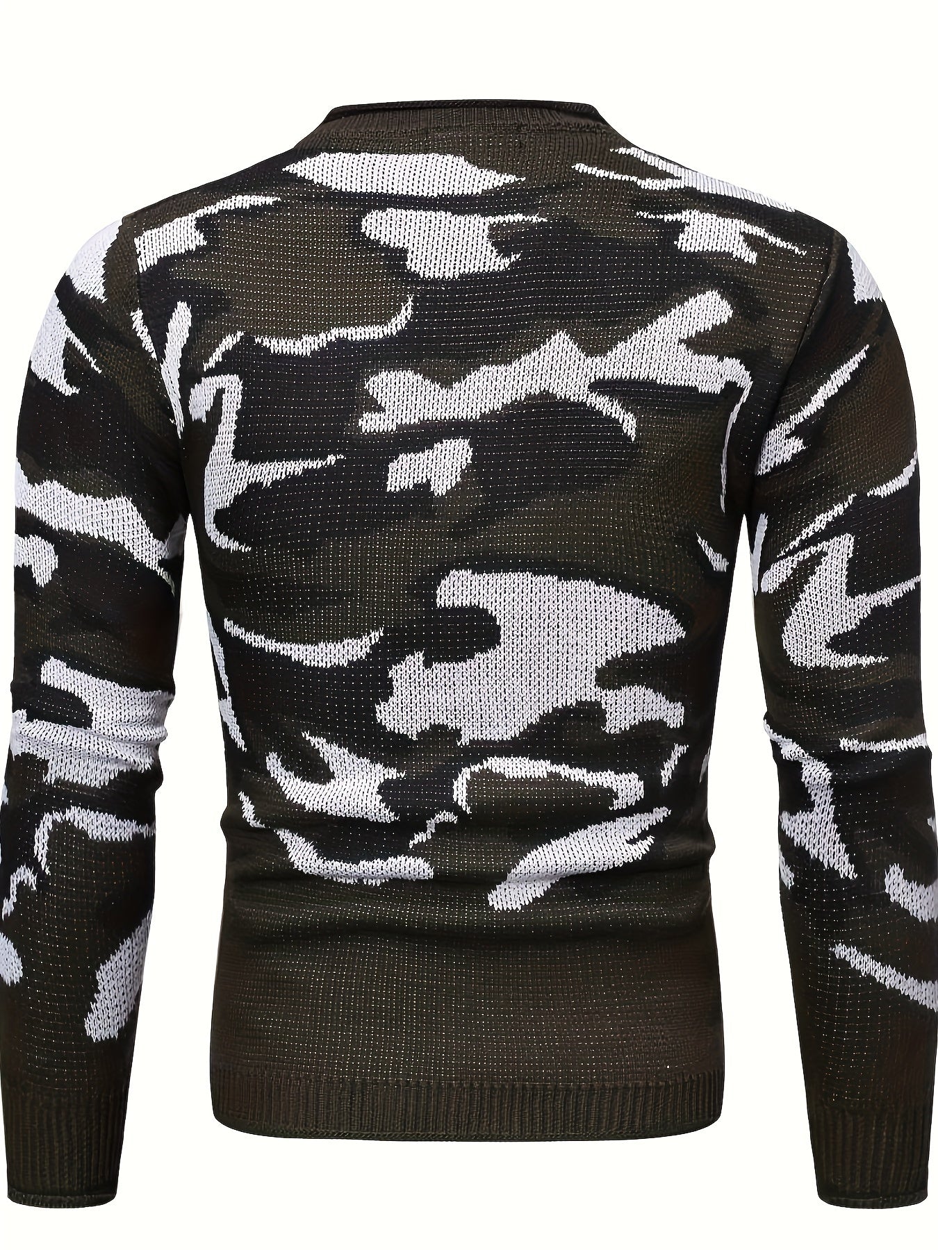 Camouflage print sweater