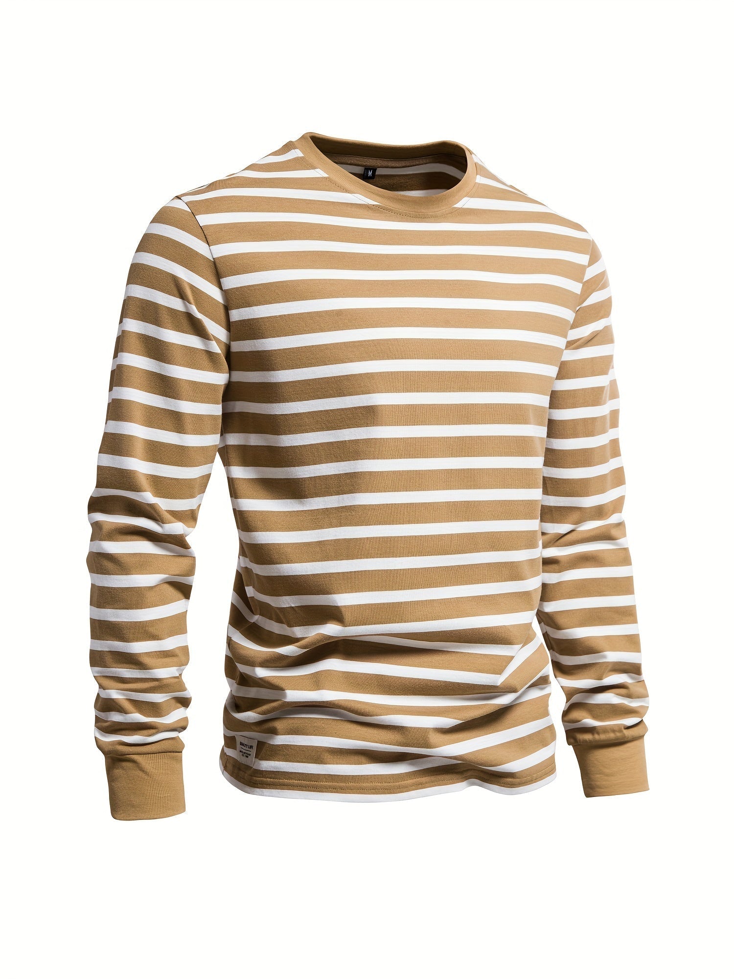 Men's striped long sleeve casual shirt